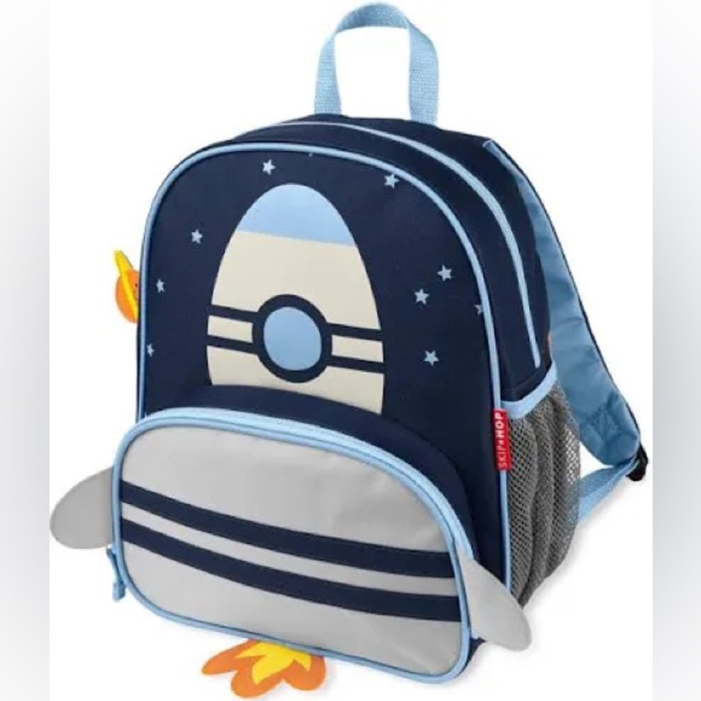 Skip Hop Rocket Kids Backpack in Navy and Light Blue